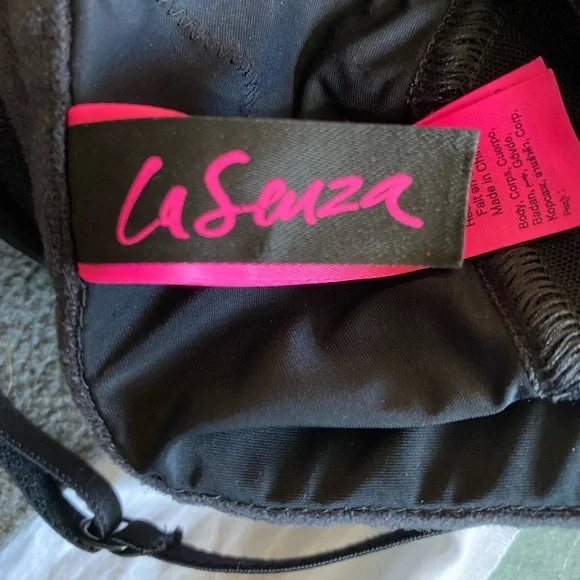 LS BLK Chemise with Garters, M *P1088 - Picture 4 of 6